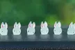 6- or 12-Piece Glow in the Dark Easter Rabbit Garden Decorations - Image 2