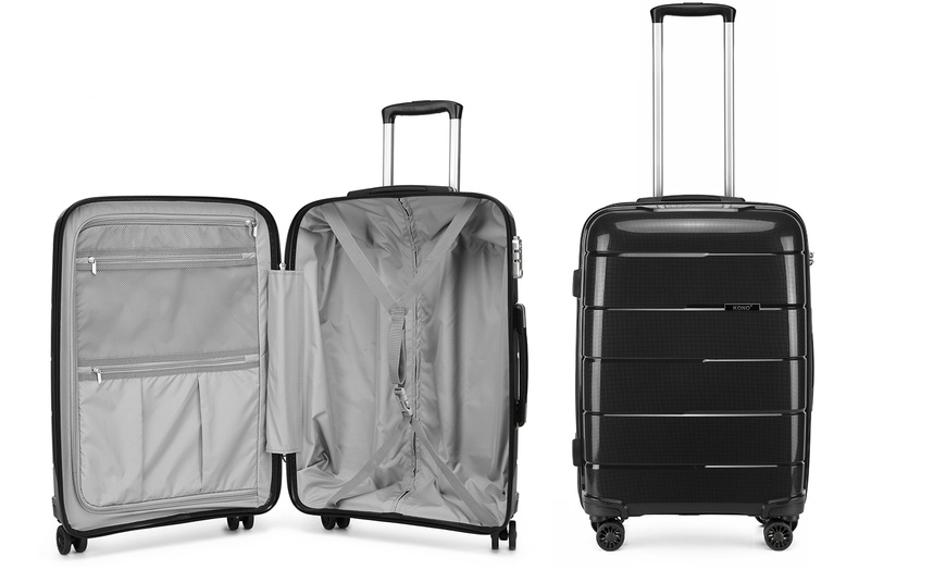 Image 7: Kono Hard Shell PP Suitcase or Set