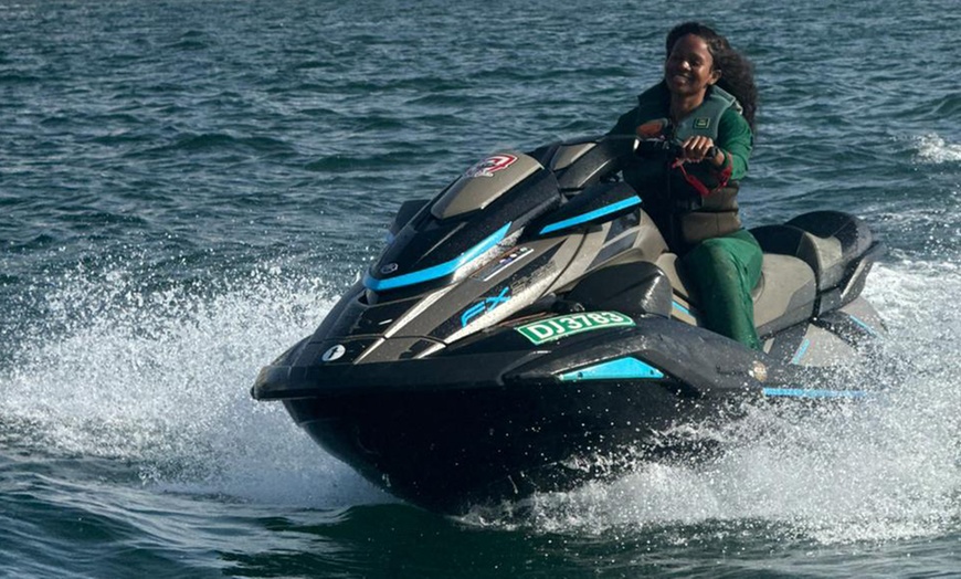 Image 1: 30, 45, or 60-Minute Jet Ski for Up To Two People at the Arabian Gulf