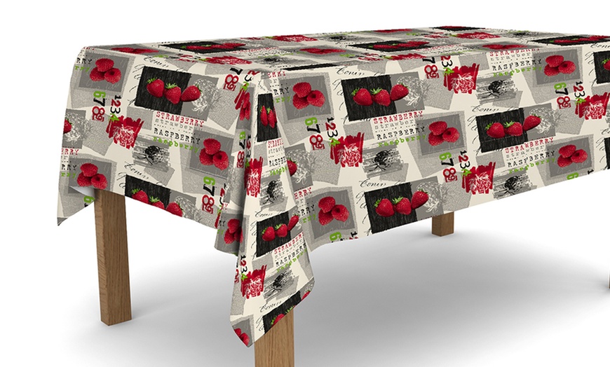 Image 25: Nappe en toile cirée PVC résistante aux taches 