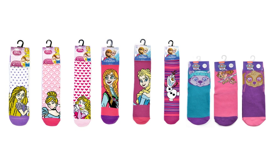 Image 10: 3 or 6 Pairs of Character Socks