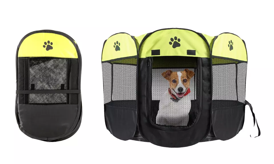 Unique Petz Portable Pet Playpen - Second Medium
