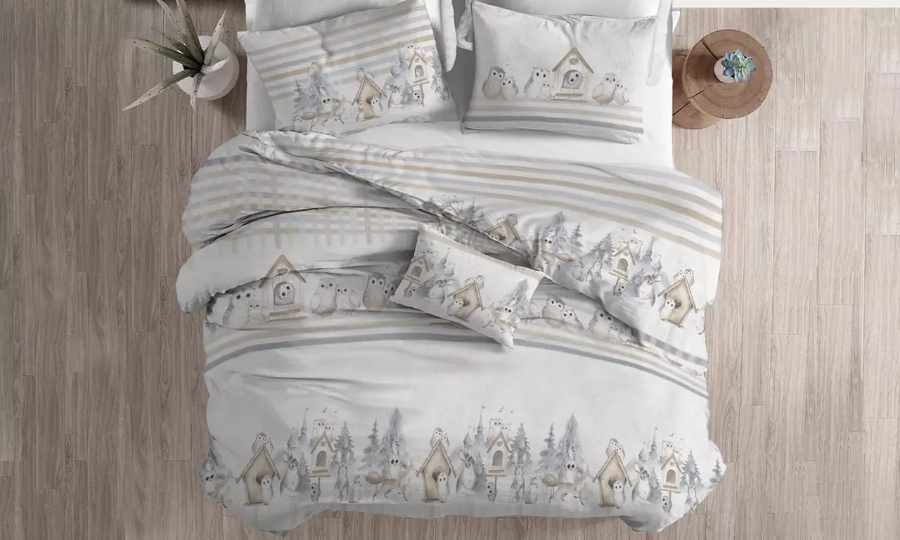 Copripiumino in flanella Fantasie invernali, natalizie, scozzesi