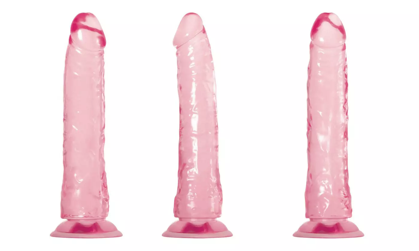 Adam & Eve Pink Jelly Realistic Dildo - Second Medium