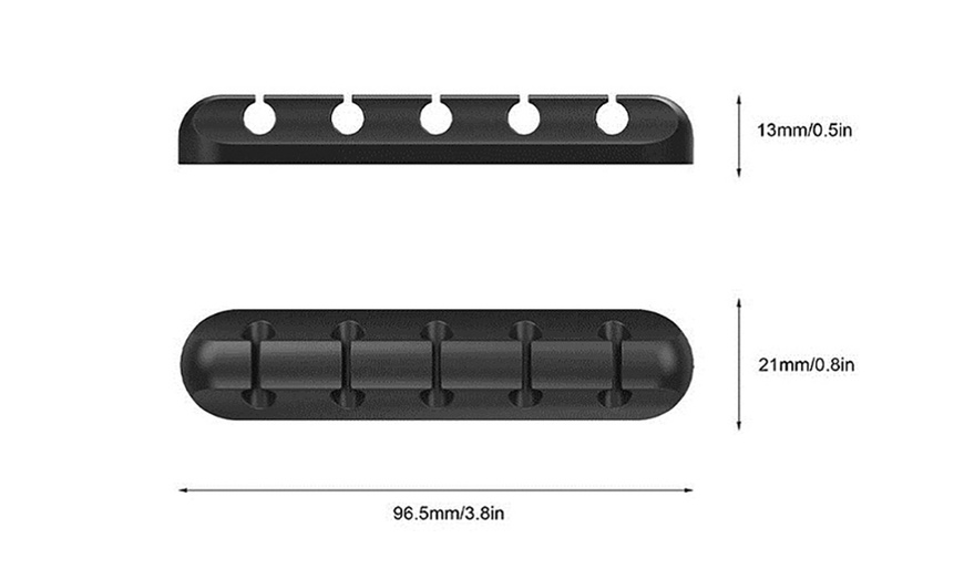 Image 6: 1x oder 2x Kabel-Organizer aus Silikon