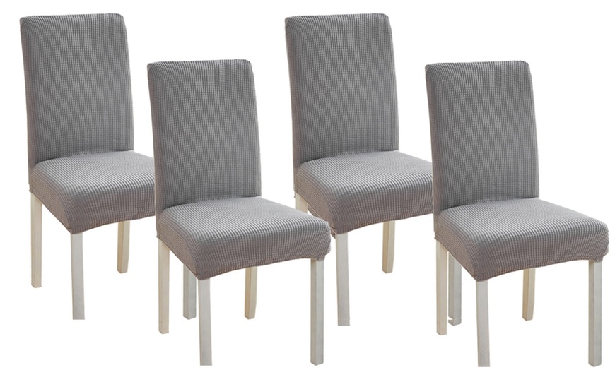 Image 10: Two, Four or Six Stretchable Dining Chair Covers