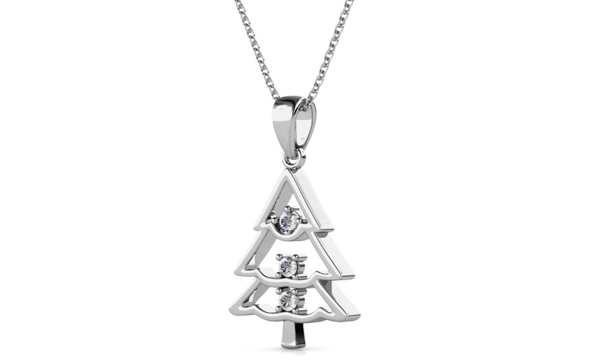 Up To 83 Off Swarovski Christmas Tree Pendant Necklace Groupon 4254