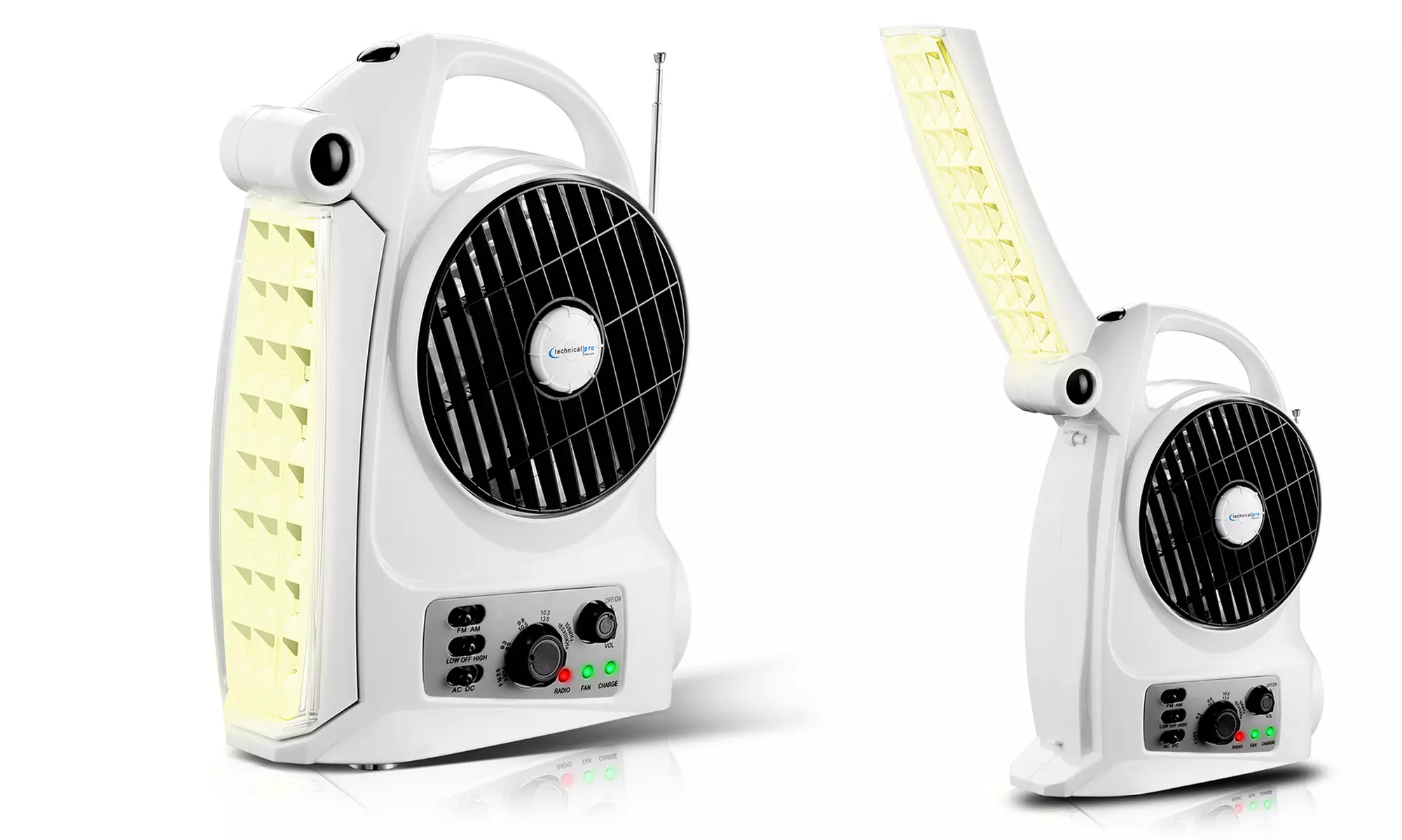 Technical Pro Rechargeable Outdoor Emergency Fan, Light, and Radio with Speaker - Second Medium