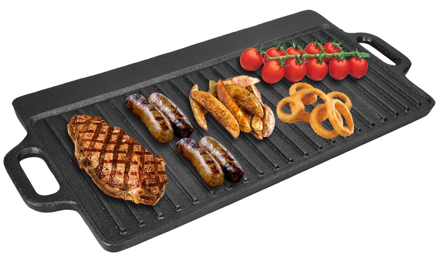 Image 1: Reversible Griddle Plate