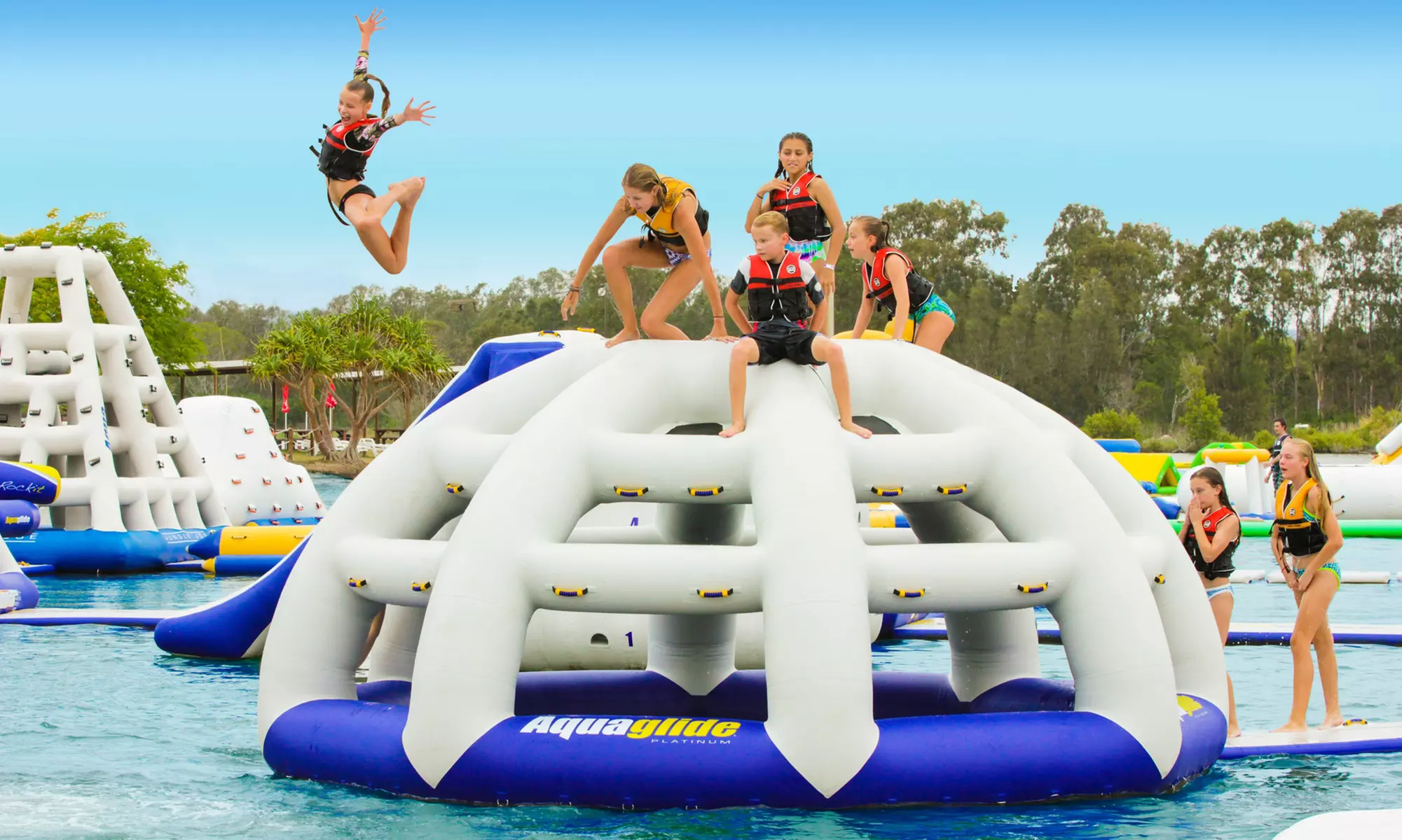 Aqua Park Entry with Wetsuit for 1, 2 or 4