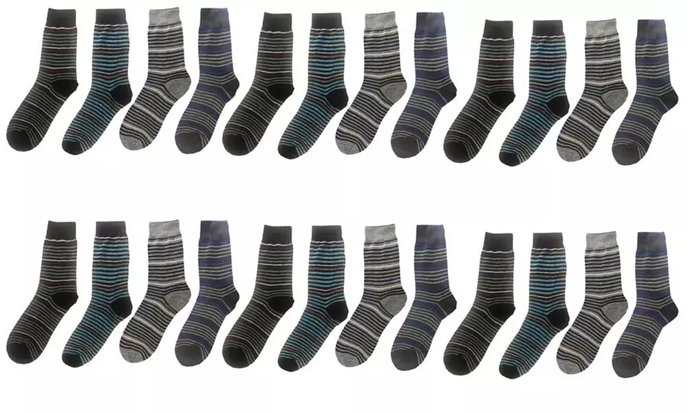 Set da 12 o 24 paia di calzini da uomo