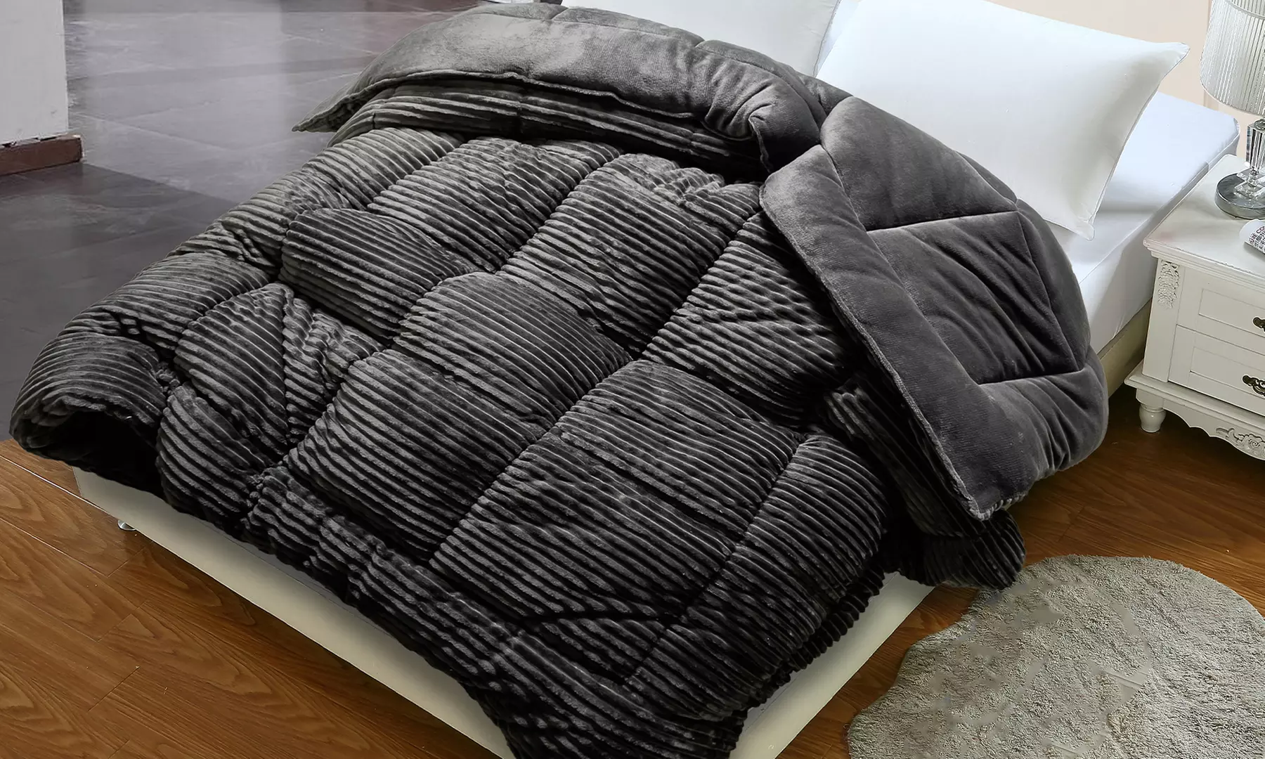 Couette "Coton Club" Sampur en velours côtelé