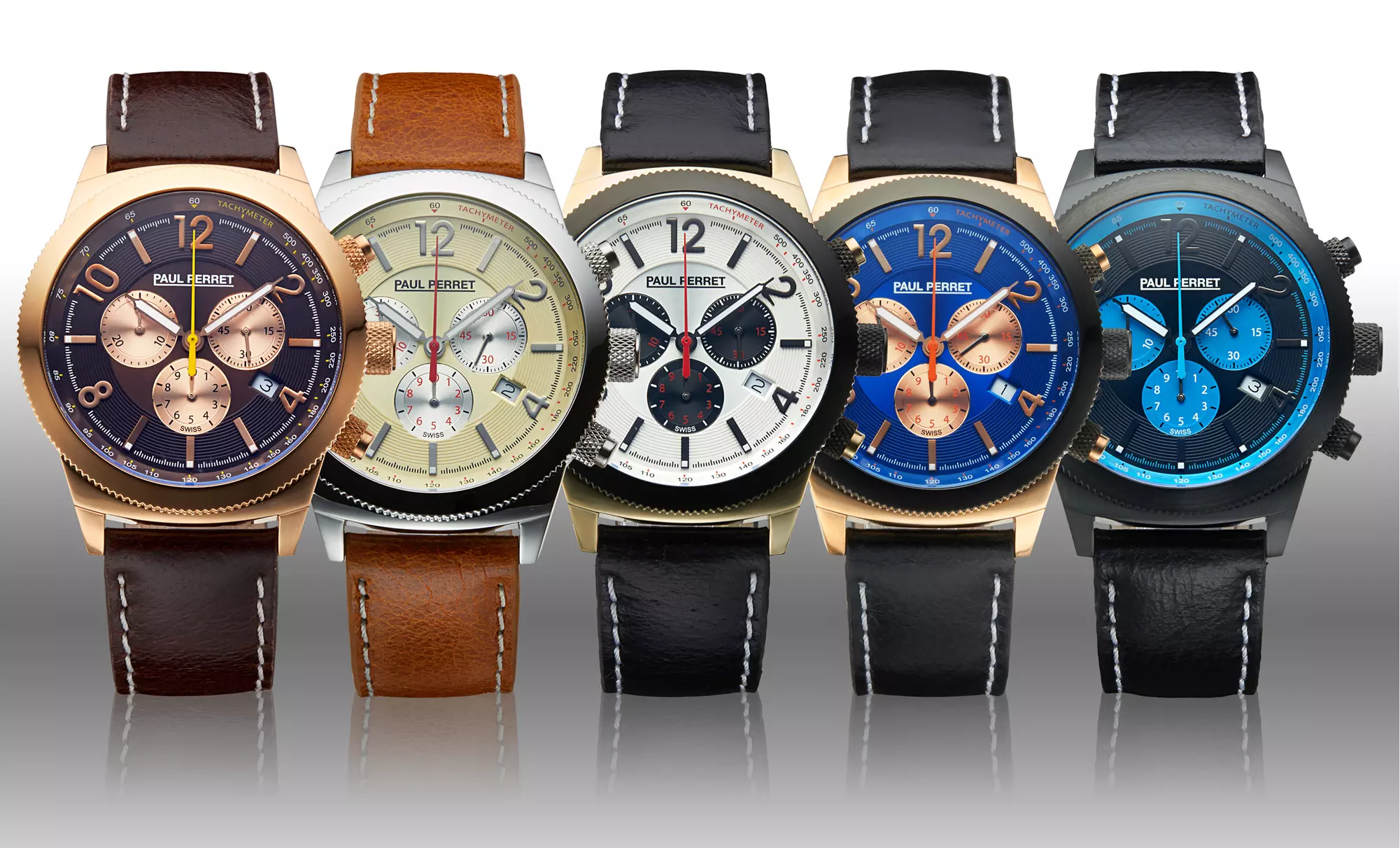 Paul Perret Gaston Swiss Chronograph Mens Watch - Primary Image