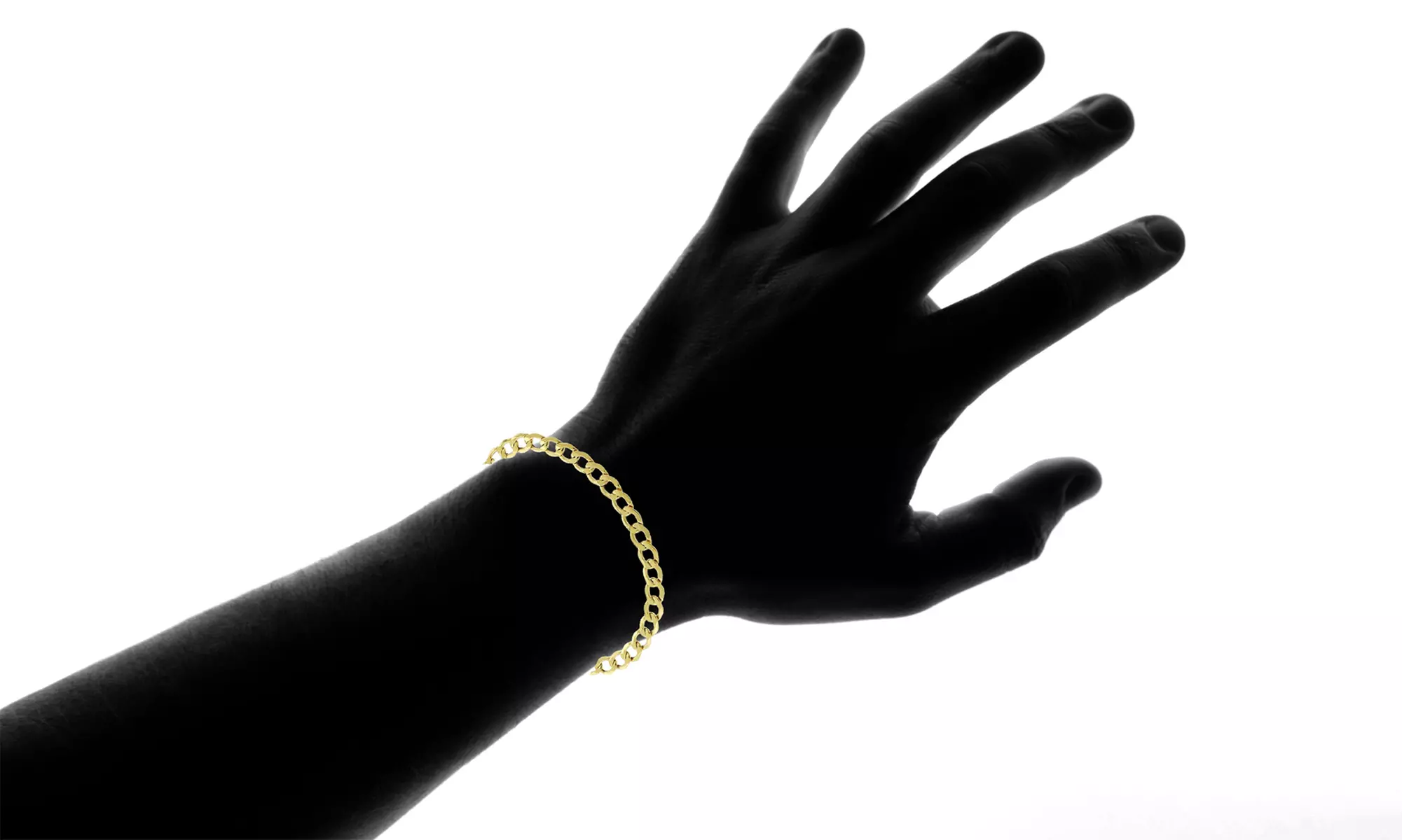 Italian 10K Gold 6.5MM Cuban Chain Bracelet - Image 4