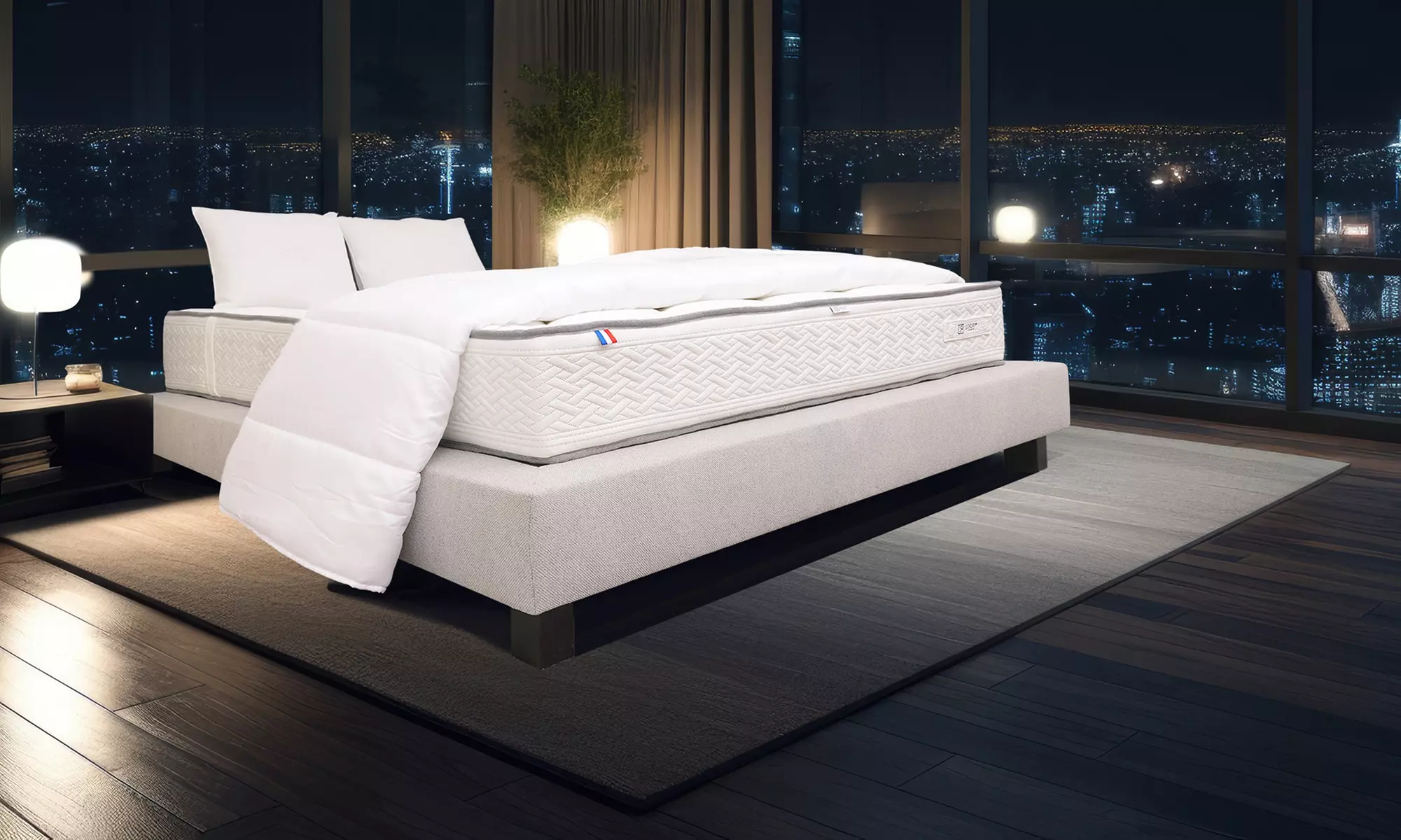 Matelas "Iris" de Luxury Literie de 20 cm et sommier