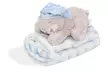 Couverture douce pour bébé avec ours en peluche de la marque Interbaby, emballage cadeau inclus - Second Medium