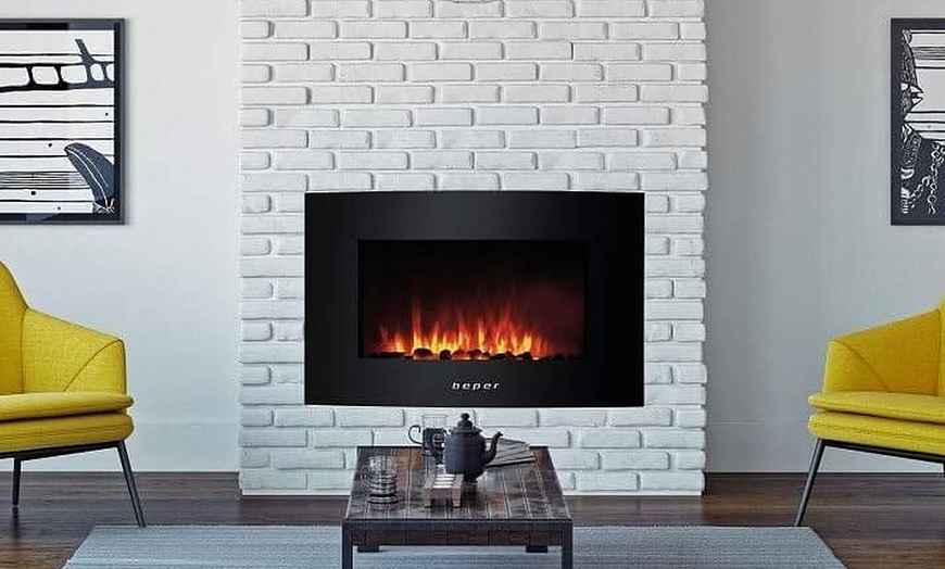 Image 1: Cheminée électrique murale Beper RI.503