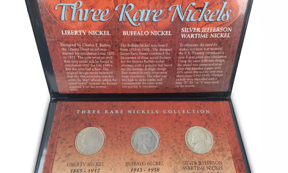 Three Rare Nickels Coin Set - Primary Image
