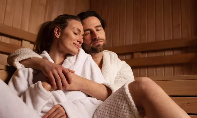 Ritual en pareja con masaje, sauna privada y bebidas de 50-80 minutos