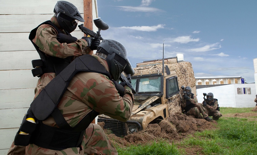 Image 3: Paintball Experience with Light Lunch