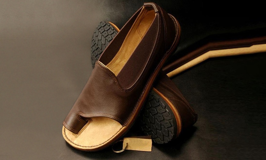 Image 3: Casual Open Toe Slip-On Shoes