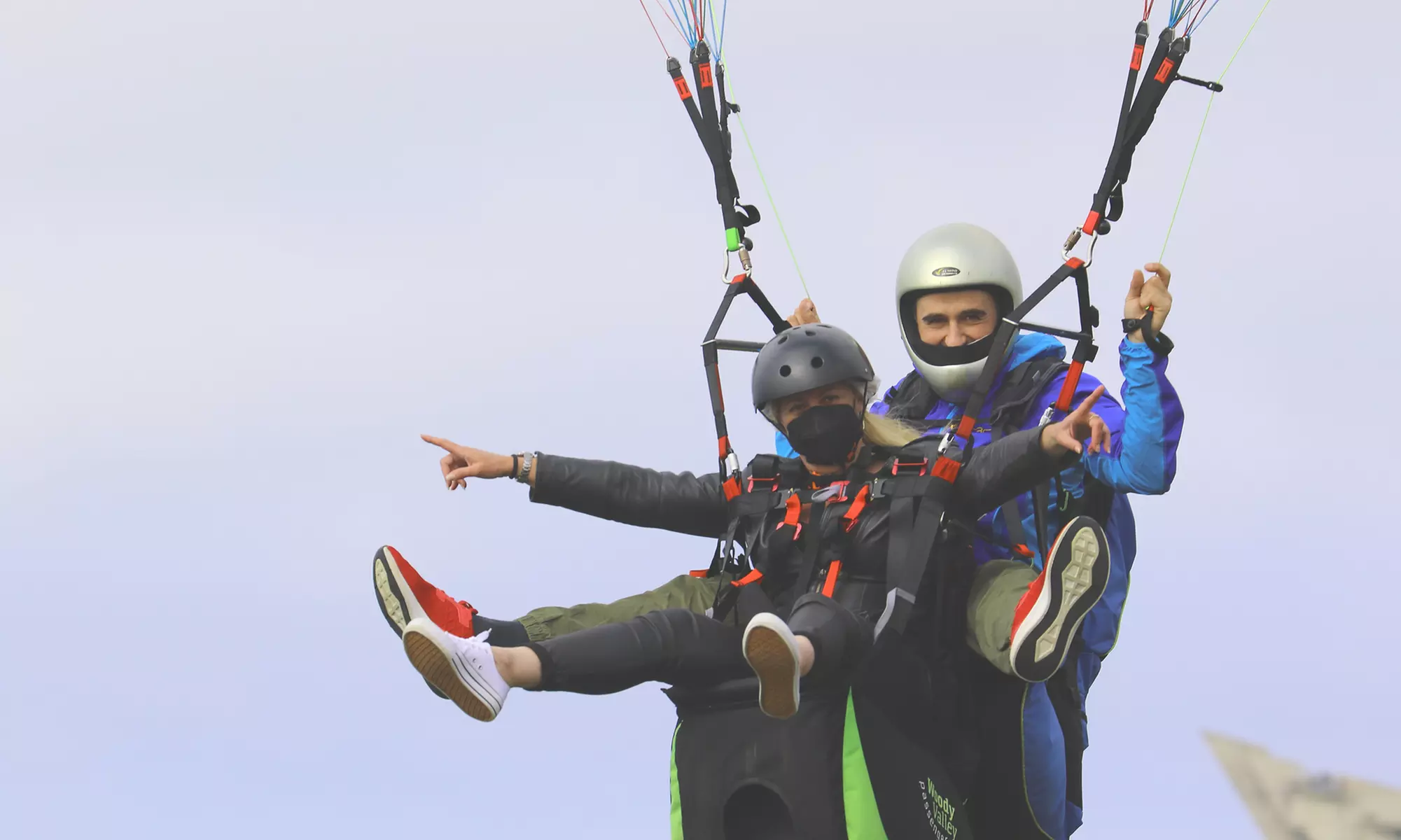 Vuelo en parapente biplaza para 1 o 2 personas