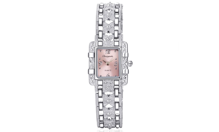 Image 6: Women's Square-Dial Bracelet-Watch