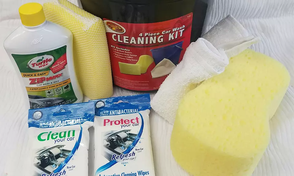 Car Wash Bucket Kit with Turtle Wax and Refresh Wipes (7-Piece) - Primary Image