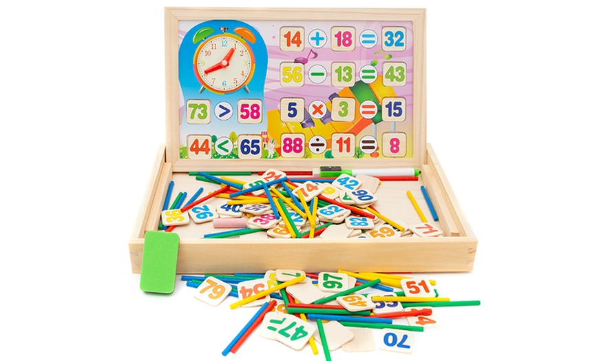 Image 4: Kid's Wooden Mathematics Board