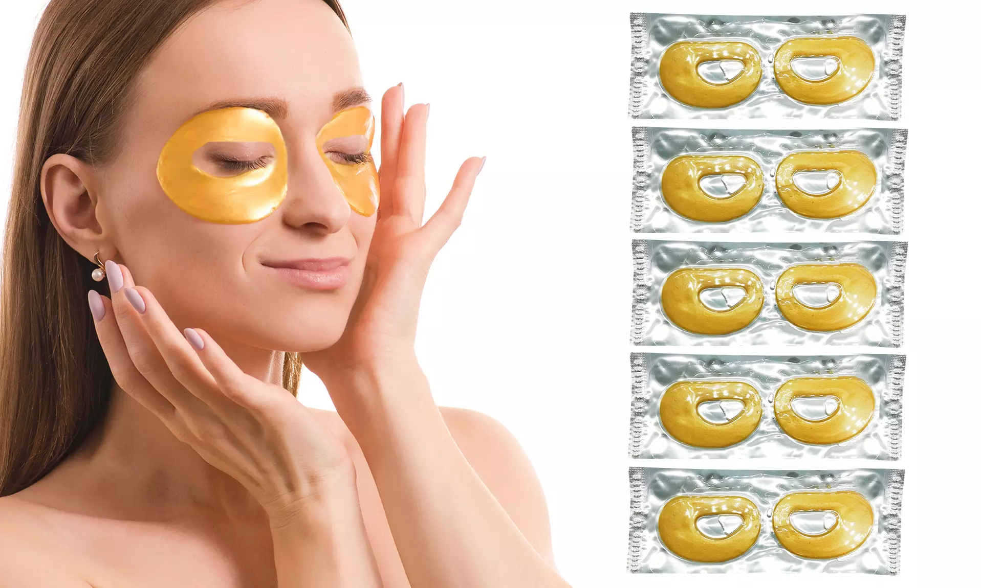24K Gold Collagen Lifting Eye Patches (5-Pack) - Primary Image