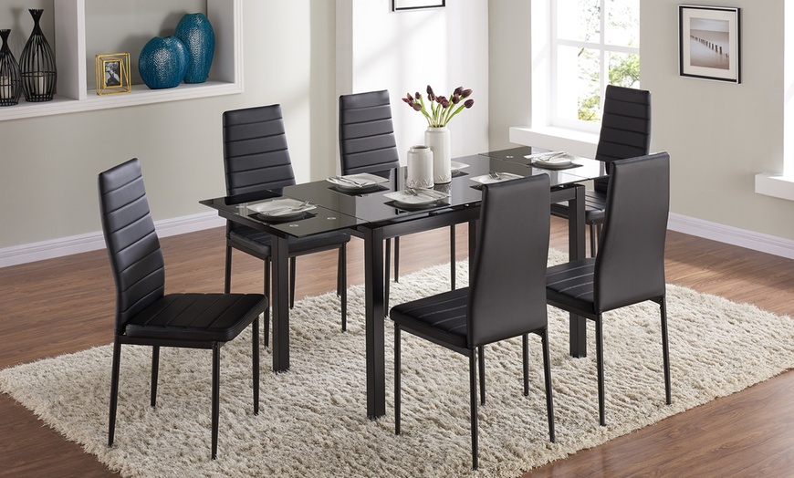 Image 1: Grange Dining Table and Chairs