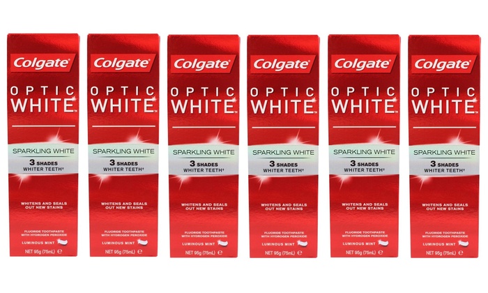 6x Colgate Optic White Toothpaste