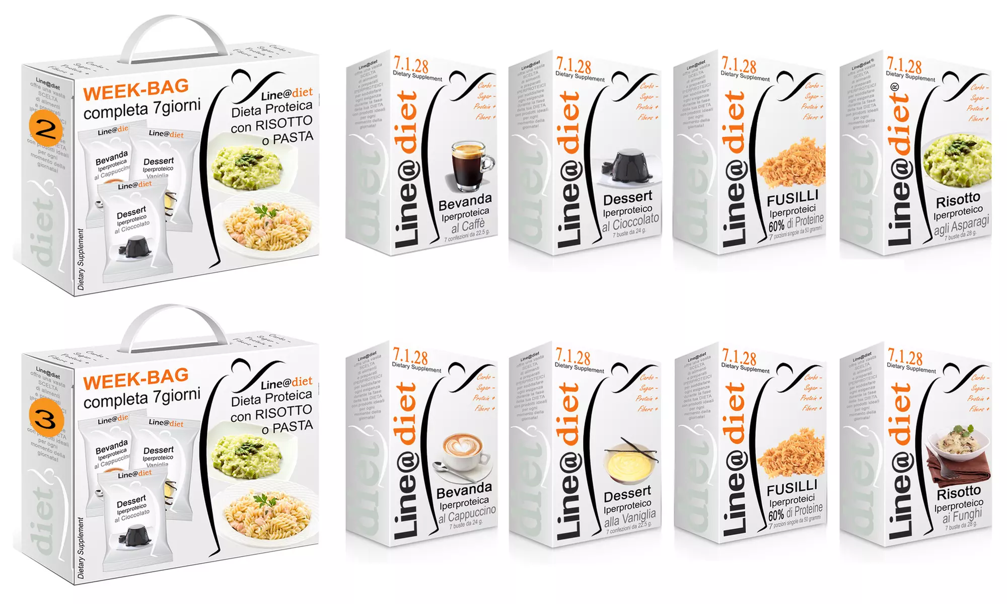 Kit Dieta Proteica Line@ con risotto e pasta