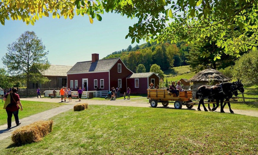 Image 3:  Entry to Fenimore Farm and Country Village +Fenimore Art Museum