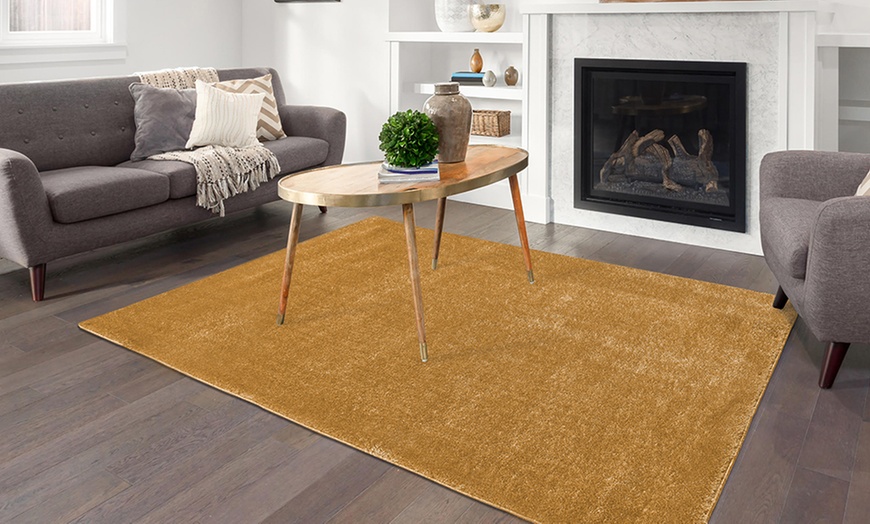 Image 22: Shimmer Soft Shiny Thick Shaggy Rug