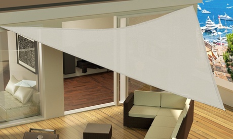 Tenda parasole Zendea con protezione dai raggi UV triangolare o quadrata disponibile in 3 misure