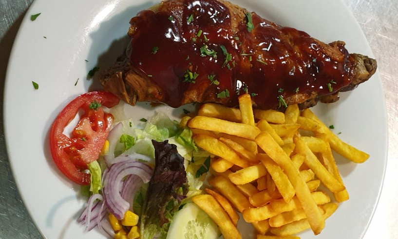 ♨ Menú de carne o pescado a la parrilla en Alaska steak house