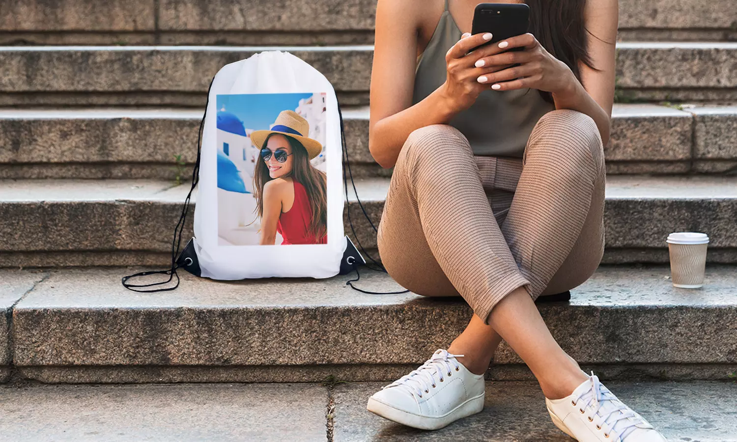 Personalisierbarer Beutel mit Kordelzug von Printerpix (bis zu 73% sparen) - Primary Image