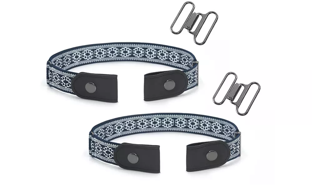 1x oder 2x schnallenloser, elastischer Gürtel