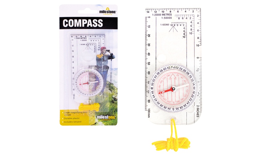 Image 1: Compass with Lanyard