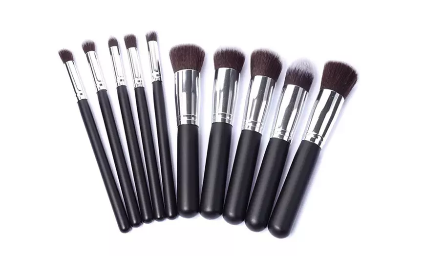 Image 2: Set de 10 pinceaux de maquillage