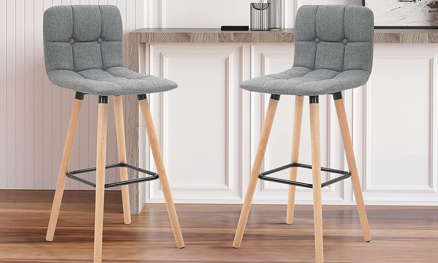 Set of Two HomCom Bar Stools