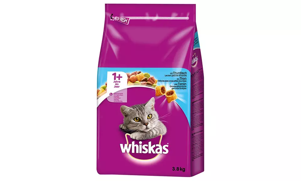 3x 3,8 kg Whiskas Trockenfutter mit Huhn, Lamm oder Thunfisch - Second Medium