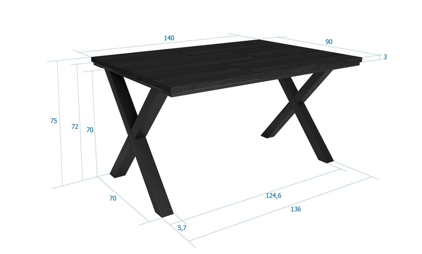 Image 5: Table en bois style rustique