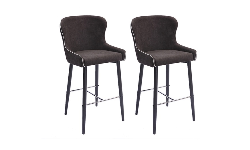 Image 2: Set of Two Bar Stools