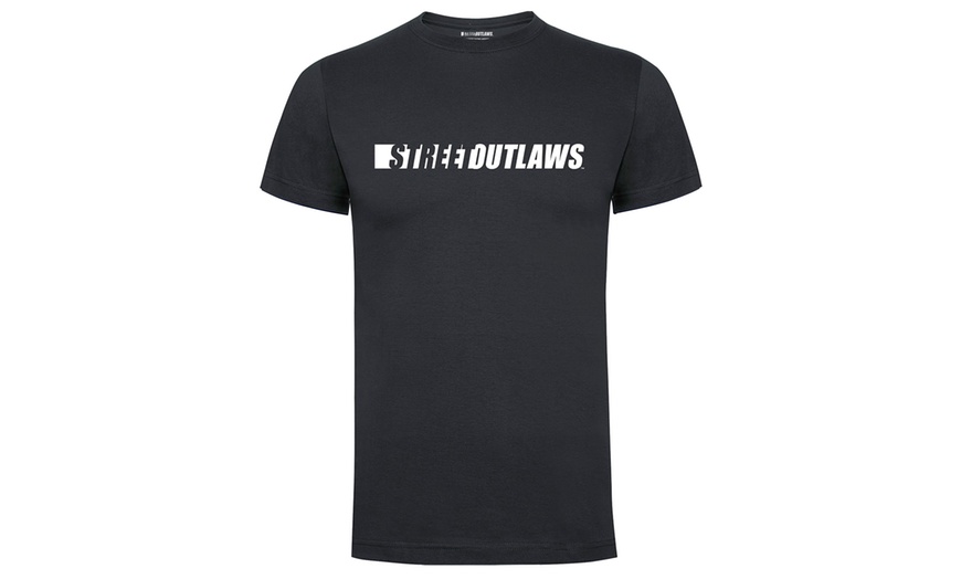 Image 5: Street Outlaws Print Men's Cotton T-Shirt