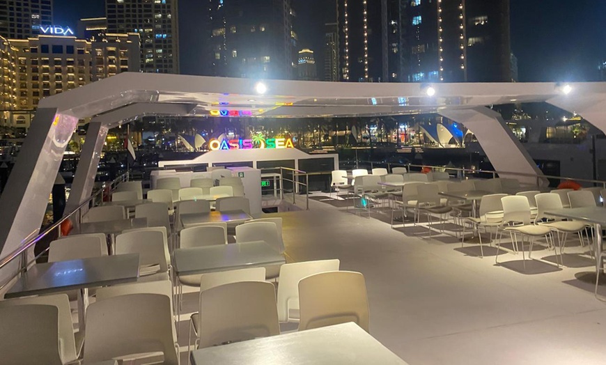 Image 4: Dubai Canal Dinner Cruise with House or Soft Beverages on Luxury Boat