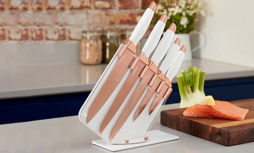 Image 18: Tower Five-Piece Knife Set