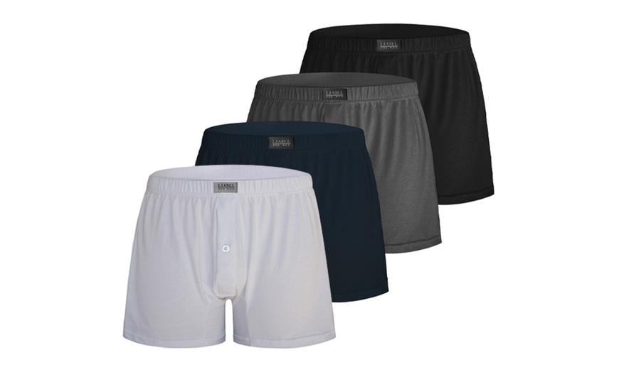 Image 1: Set da 3 boxer per uomo in cotone mercerizzato Liabel