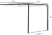 Outsunny Outdoor Pergola Retractable Canopy - Second Medium